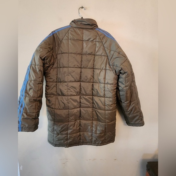 Y2k adidas down jacket puffer size mens medium green baby blue - Picture 9 of 9
